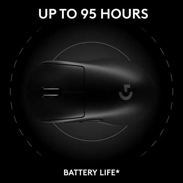 Alt view image 8 of 8 - Logitech PRO X SUPERLIGHT 2 DEX Wireless Gaming Mouse, Lightweight 60g Pro-grade Right-handed Mouse with 44L DPI Sensor and Up to 8k Hz Polling for PC/Mac
