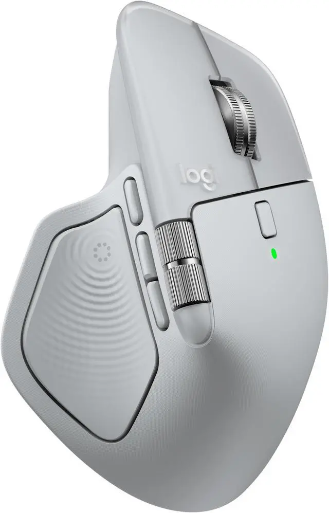 Main image of Logitech MX Master 4 - Wireless Bluetooth Mouse with Ultra-fast Scrolling, Ergo, haptic feedback, Customize vibration intensity - Pale Gray