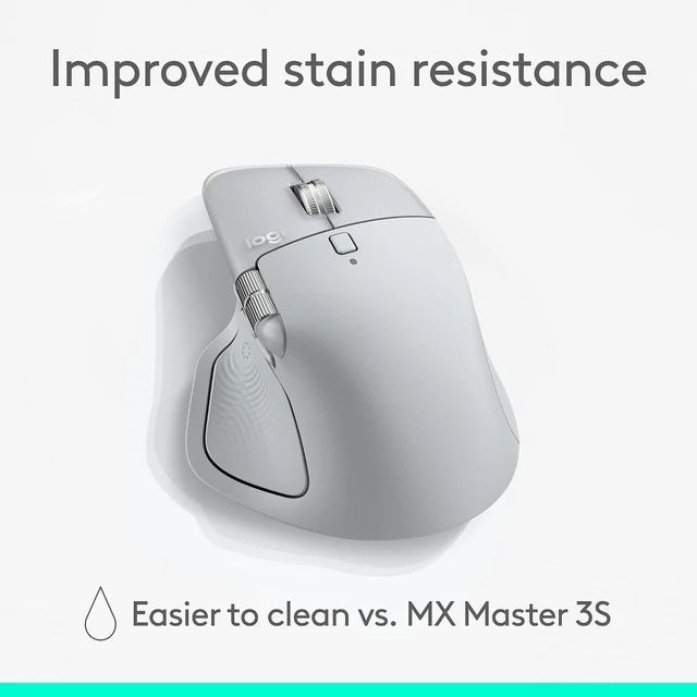 Alt view image 12 of 14 - Logitech MX Master 4 - Wireless Bluetooth Mouse with Ultra-fast Scrolling, Ergo, haptic feedback, Customize vibration intensity - Pale Gray