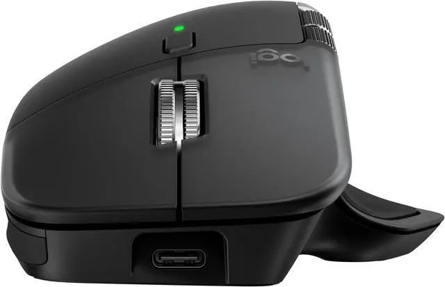 Alt view image 7 of 7 - Logitech MX Master 4 - Wireless Bluetooth Mouse with Ultra-fast Scrolling, Ergo, haptic feedback, Customize vibration intensity - Black