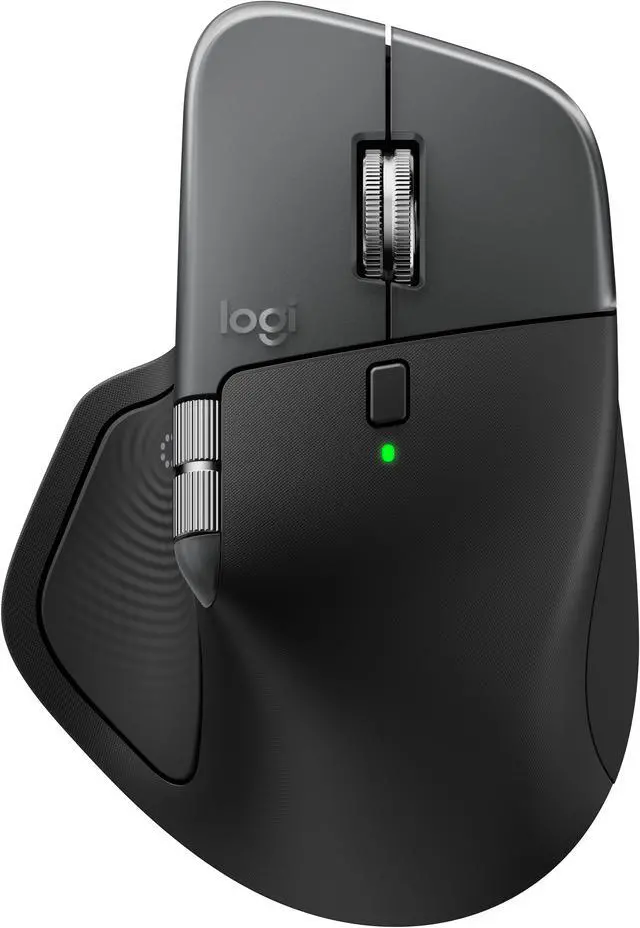 Alt view image 2 of 6 - Logitech MX Master 4 for Mac - Wireless Bluetooth Mouse with Ultra-fast Scrolling, Ergo, haptic feedback, Customize vibration intensity - Space Black