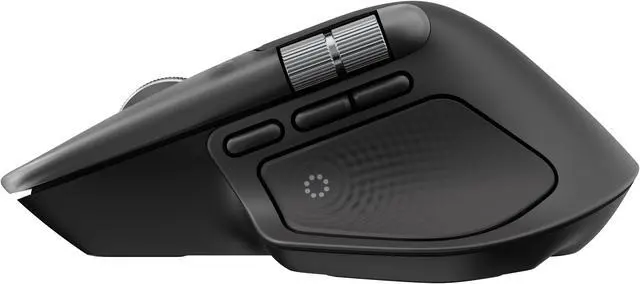 Alt view image 6 of 6 - Logitech MX Master 4 for Mac - Wireless Bluetooth Mouse with Ultra-fast Scrolling, Ergo, haptic feedback, Customize vibration intensity - Space Black