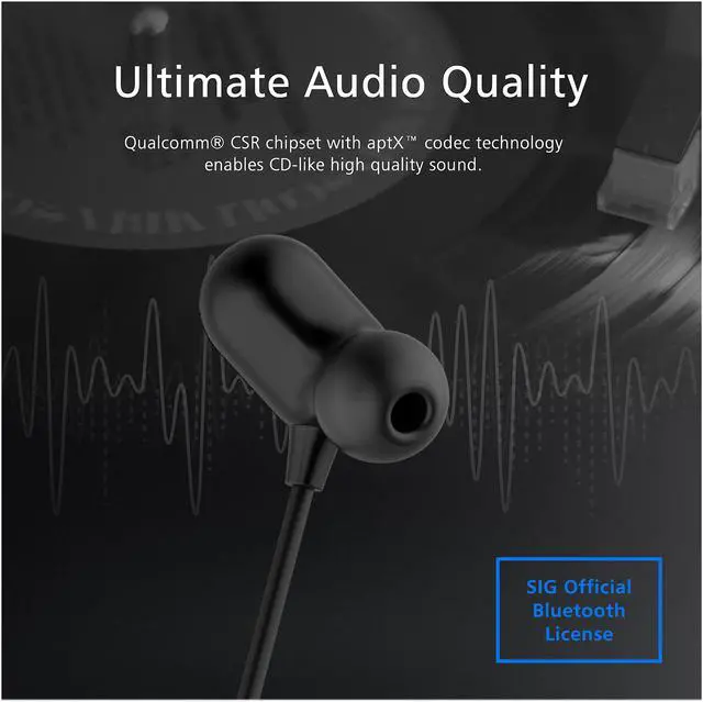 Alt view image 3 of 5 - Silicon Power BP61 Bluetooth 4.1 In Ear Headphones