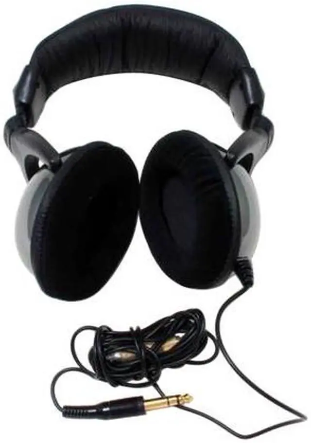 Alt view image 3 of 4 - Acoustic Research ARH450 3.5mm/ 6.3mm Connector Circumaural Closed-Back Monitor Professional Studio Headphones