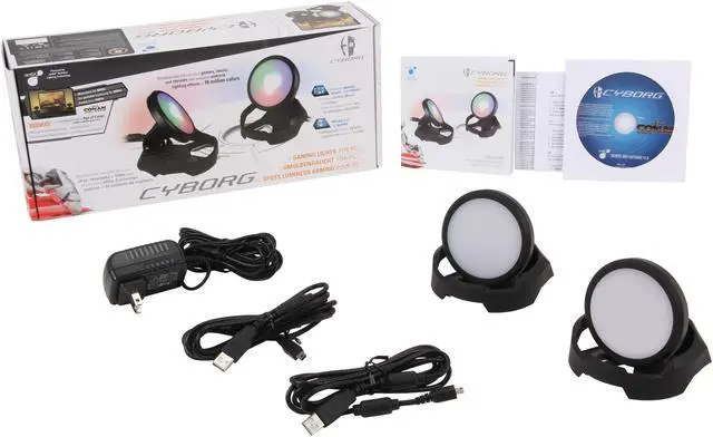 Alt view image 7 of 7 - Cyborg MCB43521N002/04/1 amBX Gaming Lights US