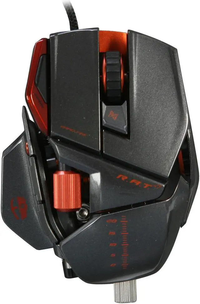 Alt view image 2 of 6 - Cyborg R.A.T.7 Infection CCB437080020/04/1 1 x Wheel USB Wired Laser Mouse