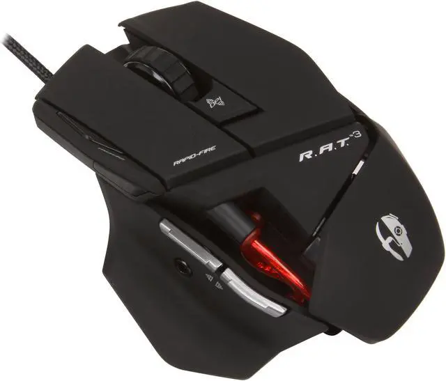 Main image of Cyborg R.A.T. 3 CCB4370300B2/04/1 Black 1 x Wheel USB Wired Optical Gaming Mouse