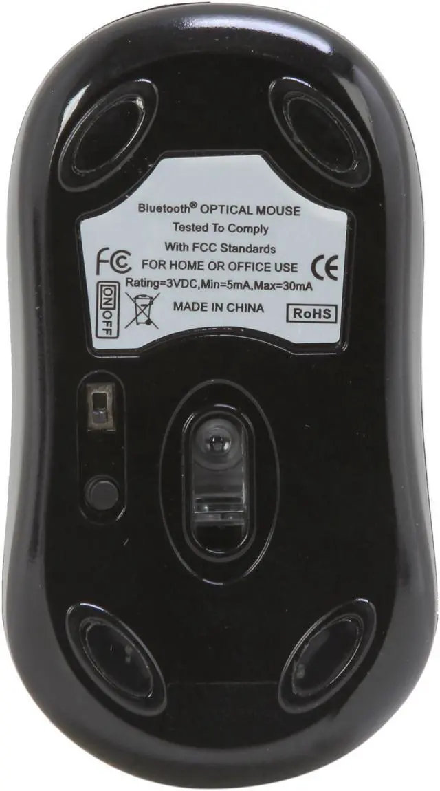 Alt view image 4 of 5 - inland 7347 Black 3 Buttons 1 x Wheel Bluetooth Bluetooth Wireless Optical Mouse