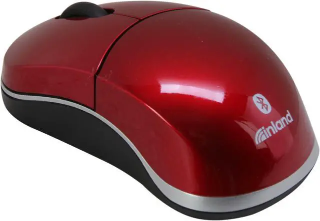 Main image of inland 7349 Red 3 Buttons 1 x Wheel Bluetooth Bluetooth Wireless Optical Mouse