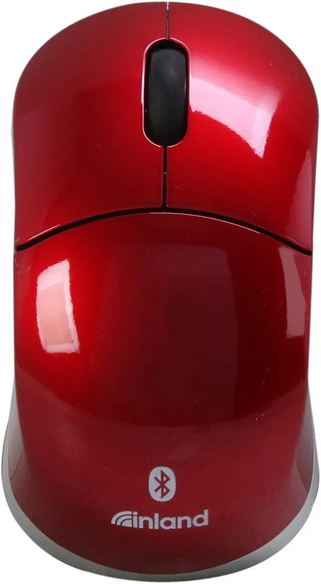 Alt view image 2 of 5 - inland 7349 Red 3 Buttons 1 x Wheel Bluetooth Bluetooth Wireless Optical Mouse