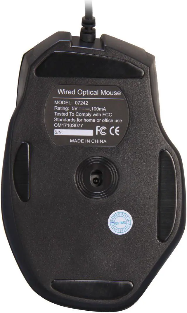 Alt view image 3 of 5 - inland 07242 Black 6 Buttons 1 x Wheel USB Optical Gaming Mouse