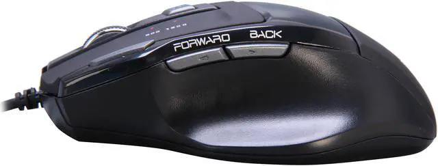 Alt view image 4 of 5 - inland 07242 Black 6 Buttons 1 x Wheel USB Optical Gaming Mouse