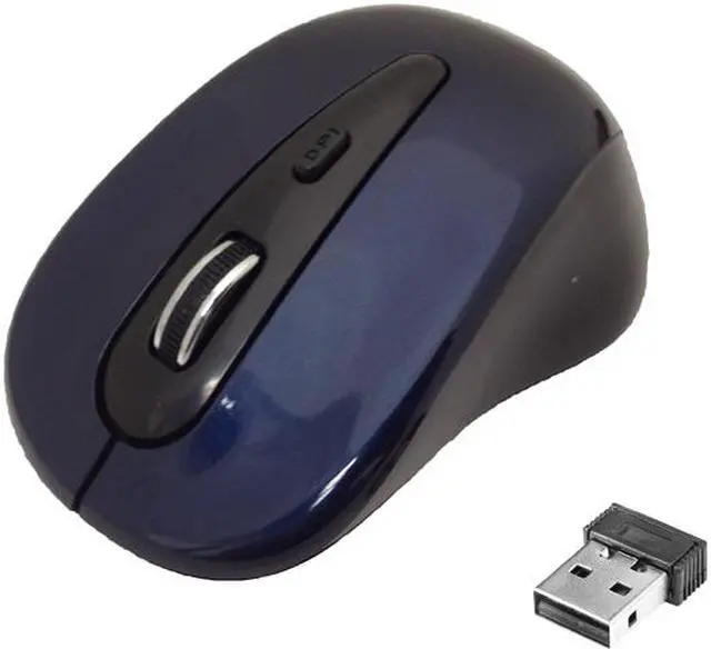 Main image of inland 2.4 GHz Wireless Optical Mouse 07439 Blue 1 x Wheel USB RF Wireless Optical Mouse