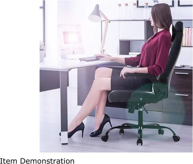 Alt view image 9 of 9 - ProHT 95000 Ergonomic Gaming Chair with Adjustable Headrest Pillow, Padded Armrest and Lumber Support