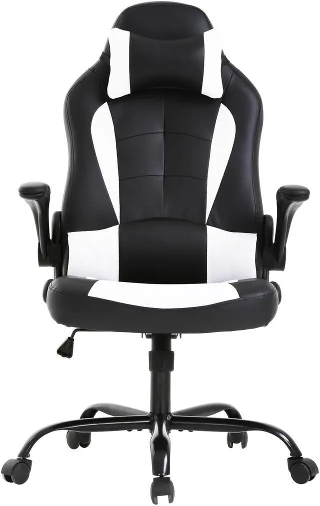 Alt view image 2 of 9 - ProHT 95000 Ergonomic Gaming Chair with Adjustable Headrest Pillow, Padded Armrest and Lumber Support