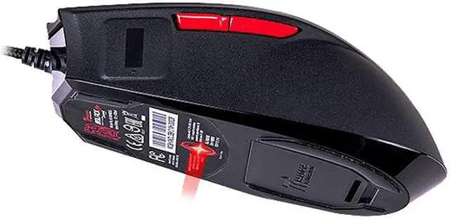 Alt view image 4 of 6 - Tt eSPORTS Black FP MO-BKV-WDLGBK-01 Black 7 Buttons 1 x Wheel USB Wired Laser 5700 dpi Fingerprint Mouse