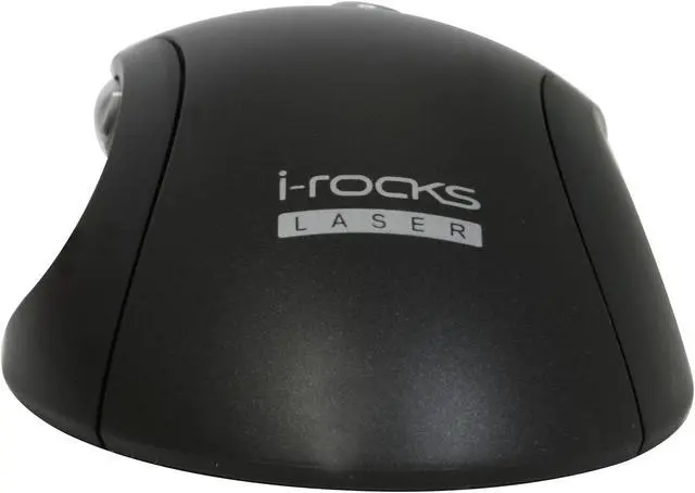 Alt view image 3 of 8 - i-rocks IR-7521L-BK Black 5 Buttons 1 x Wheel USB Laser Mouse