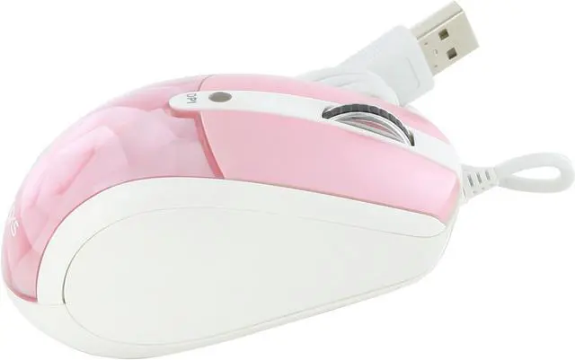 Alt view image 2 of 10 - i-rocks IR-7610L-PK Pink 1 x Wheel USB Wired Laser Diamond Mouse