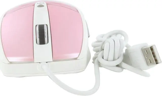 Alt view image 4 of 10 - i-rocks IR-7610L-PK Pink 1 x Wheel USB Wired Laser Diamond Mouse