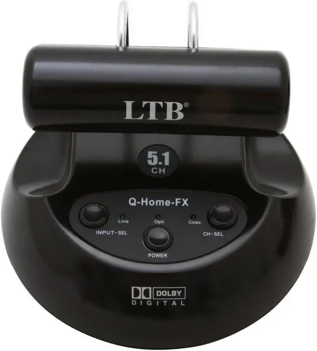 Alt view image 8 of 12 - LTB Q-Home-FX Circumaural 2.4GHz Dolby Digital & Digital Stereo Wireless Headphone