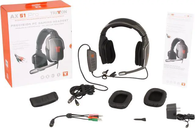 Alt view image 7 of 7 - TRITTON AX51 Pro 5.1 True Surround Sound Headset WITH 8 PRECISION SPEAKERS, DESIGNED for PC – 3.5mm Analog Input