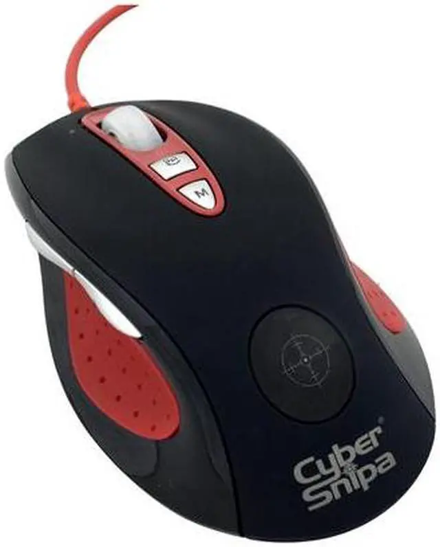 Main image of Cyber Snipa CSLMST01 Black/Red 9 Buttons Tilt Wheel USB Wired Laser Stinger Mouse