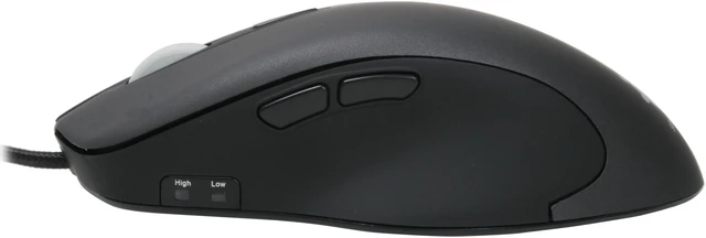 Alt view image 4 of 8 - SteelSeries Ikari Black 5 Buttons 1 x Wheel USB Wired Laser Mouse