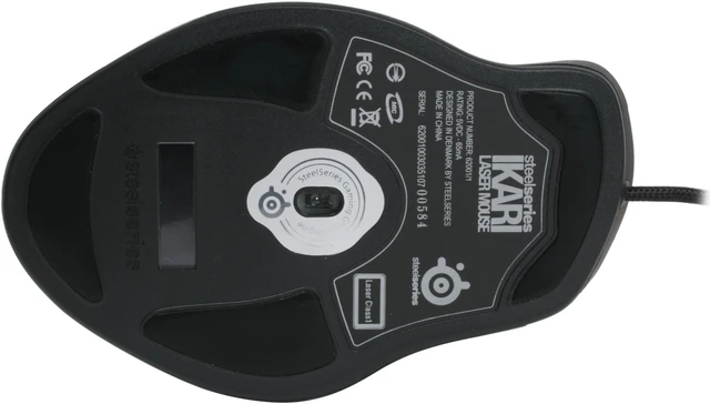 Alt view image 6 of 8 - SteelSeries Ikari Black 5 Buttons 1 x Wheel USB Wired Laser Mouse