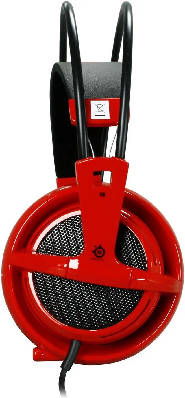 Alt view image 3 of 7 - SteelSeries Siberia V2 3.5mm Connector Circumaural Full-size Headset - Red