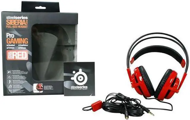 Alt view image 7 of 7 - SteelSeries Siberia V2 3.5mm Connector Circumaural Full-size Headset - Red
