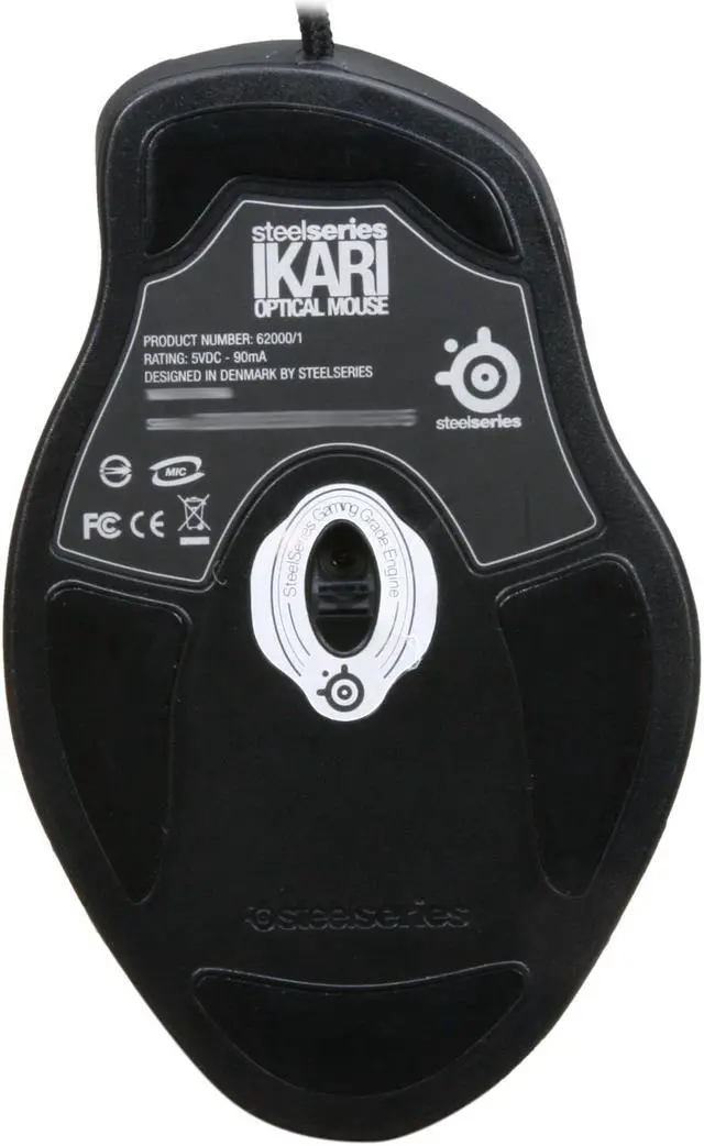 Alt view image 4 of 5 - SteelSeries Ikari Gray-Black 5 Buttons 1 x Wheel USB Wired Optical Mouse