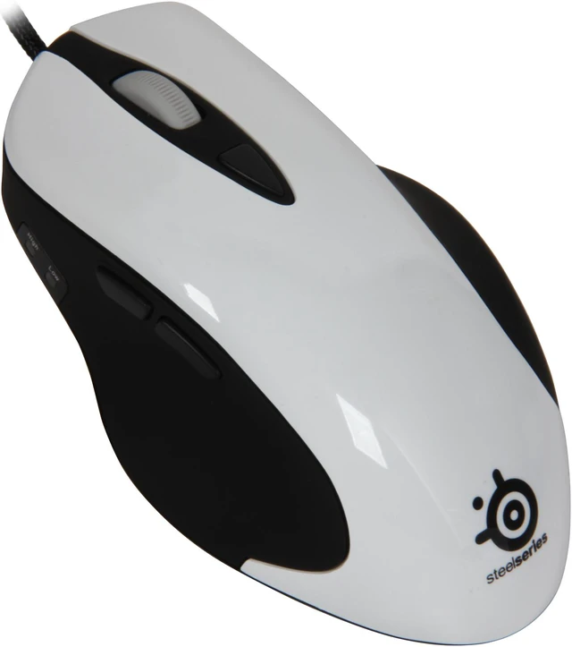 Main image of SteelSeries 62013SS White 5 Buttons 1 x Wheel USB Wired Laser Ikari Gaming Mouse