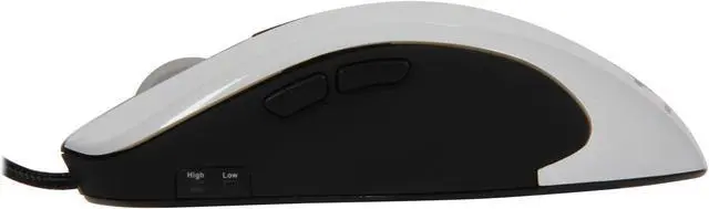 Alt view image 3 of 5 - SteelSeries 62013SS White 5 Buttons 1 x Wheel USB Wired Laser Ikari Gaming Mouse