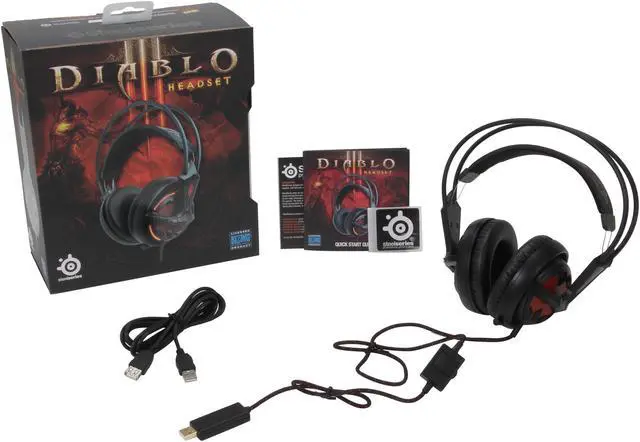 Alt view image 6 of 6 - SteelSeries Diablo III 57002 USB Connector Circumaural Headset