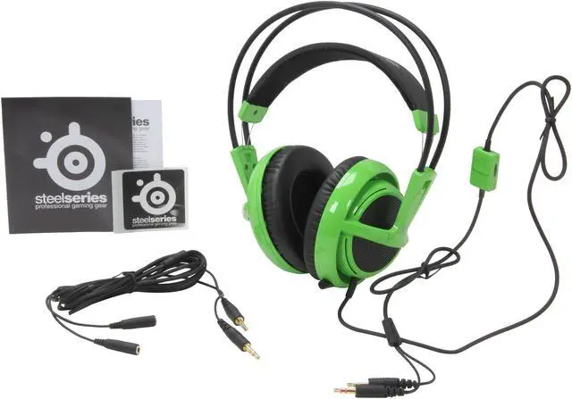 Alt view image 6 of 7 - SteelSeries Siberia V2 3.5mm Connector Circumaural Full-Size Gaming Headset - Green