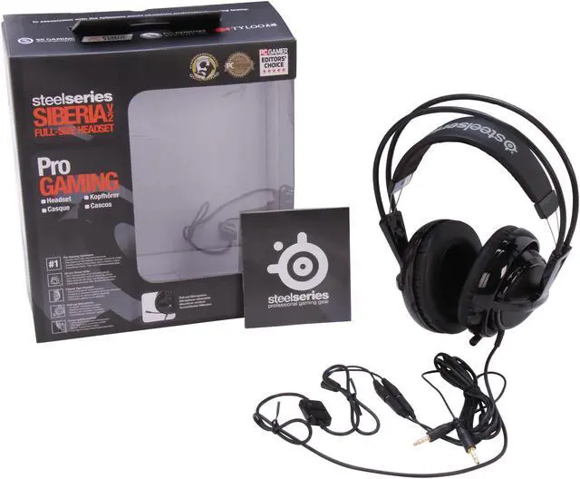 Alt view image 6 of 6 - SteelSeries Siberia V2 3.5mm Connector Circumaural Full-Size Gaming Headset - Black