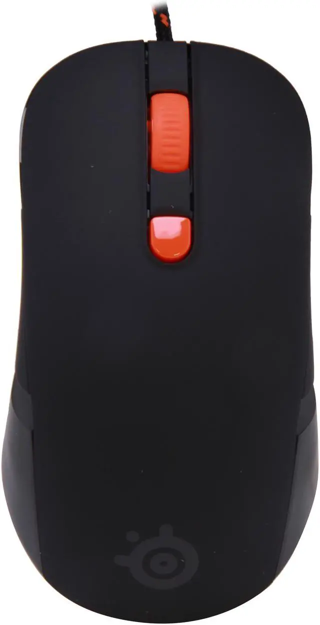 Alt view image 2 of 5 - SteelSeries Kana 62030 Black & Orange 6 Buttons 1 x Wheel USB Wired Optical Gaming Mouse