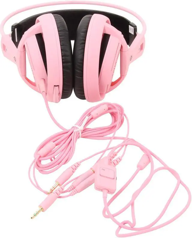 Alt view image 5 of 7 - SteelSeries Siberia v2 3.5mm Connector Circumaural Gaming Headset (Pink Special)