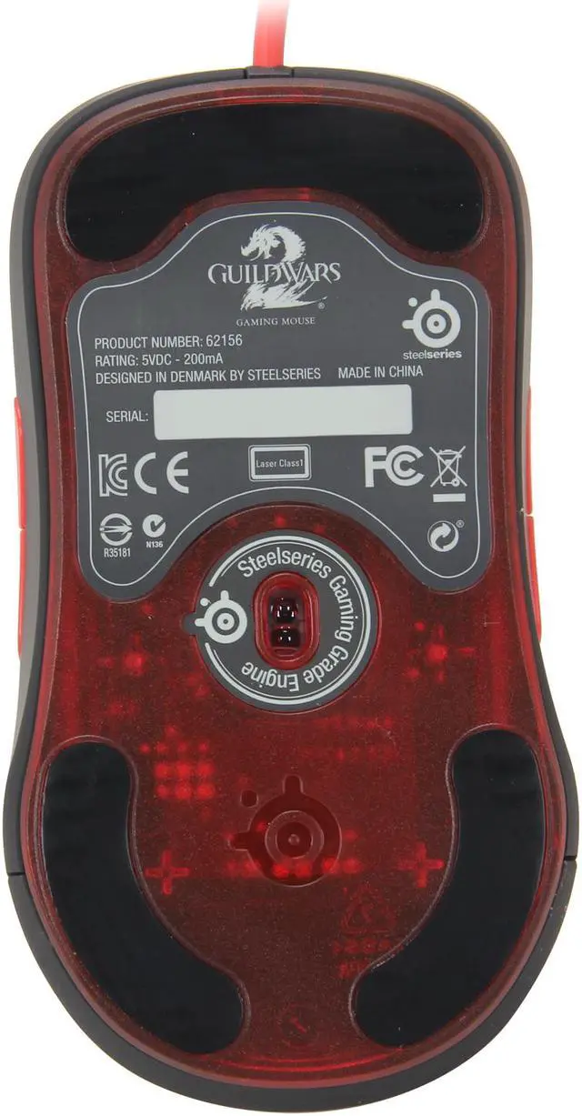 Alt view image 4 of 5 - SteelSeries Guild Wars 2 62156 8 Buttons 1 x Wheel USB Wired Laser Gaming Mouse