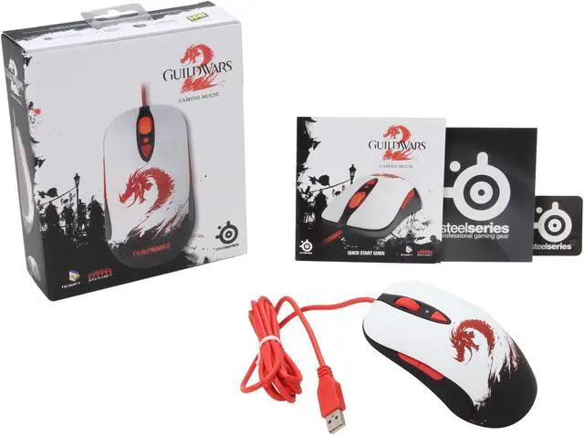 Alt view image 5 of 5 - SteelSeries Guild Wars 2 62156 8 Buttons 1 x Wheel USB Wired Laser Gaming Mouse