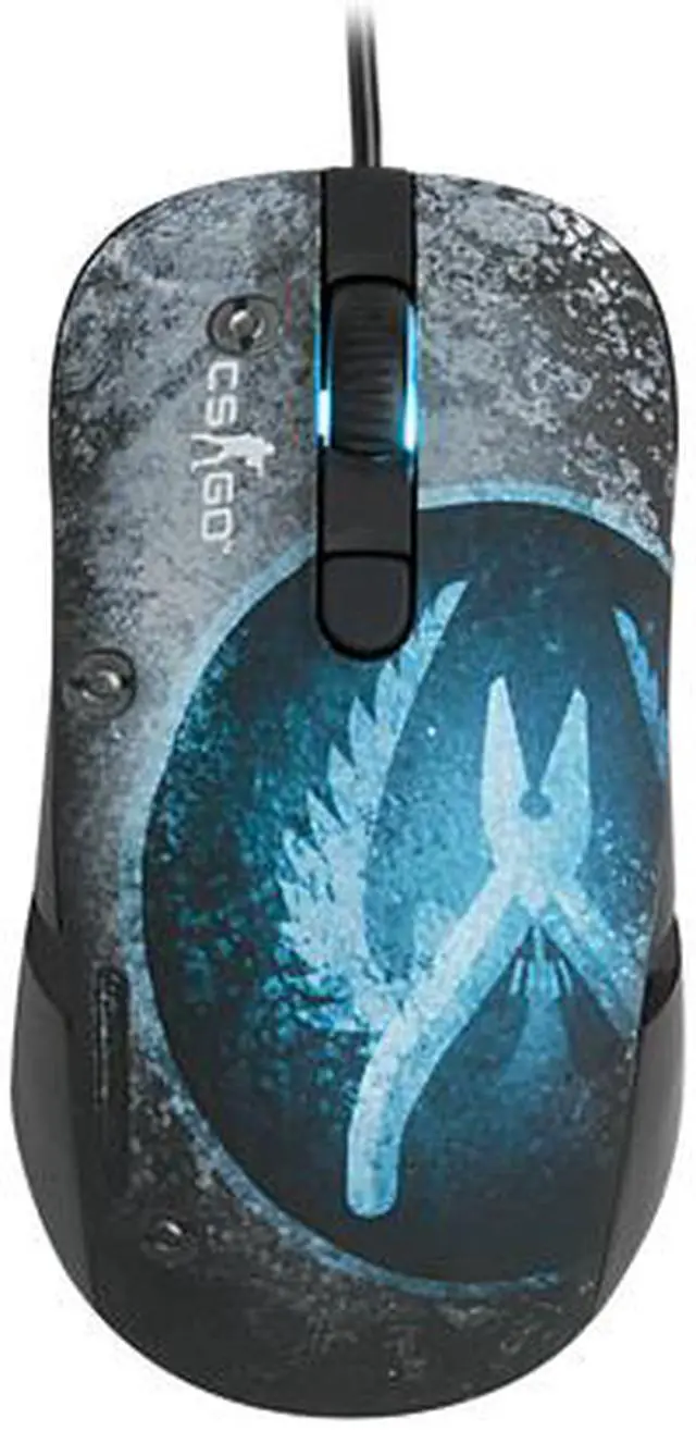 Main image of SteelSeries Kana CounterStrike GO 62031 Gray 6 Buttons 1 x Wheel USB 2.0 Wired Optical Mouse