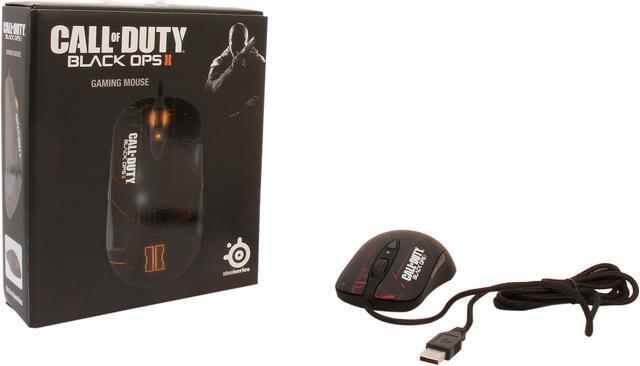 Alt view image 5 of 5 - SteelSeries Call of Duty Black Ops II 62157 Black / Orange 7 Buttons 1 x Wheel USB Wired Laser Gaming Mouse