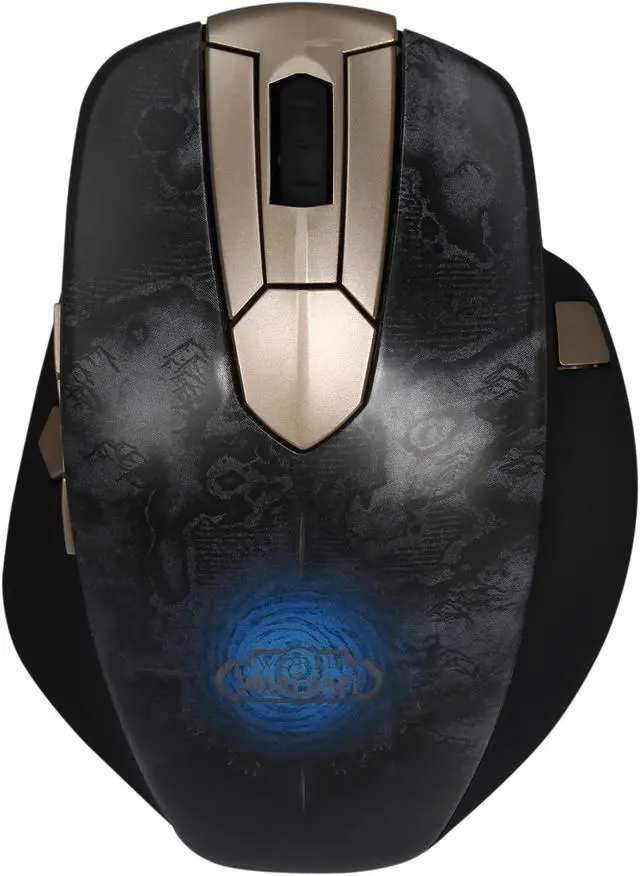 Alt view image 2 of 6 - SteelSeries World of Warcraft Wireless MMO 62220 2-Tone 11 Buttons 1 x Wheel USB RF Wireless Laser Gaming Mouse