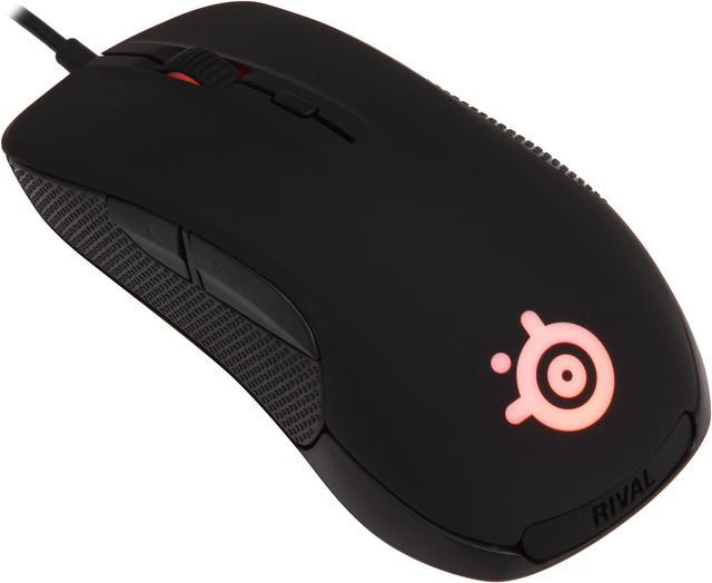 SteelSeries Rival 62271 Black Wired Optical Gaming Mouse - Newegg.com