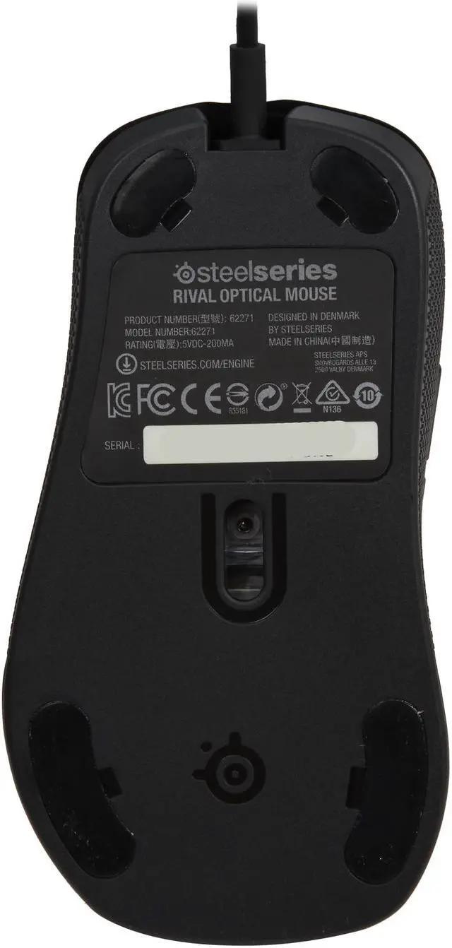 Alt view image 4 of 5 - SteelSeries Rival Optical Gaming Mouse