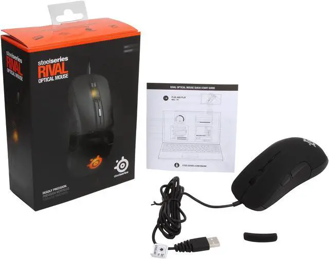 Alt view image 5 of 5 - SteelSeries Rival Optical Gaming Mouse