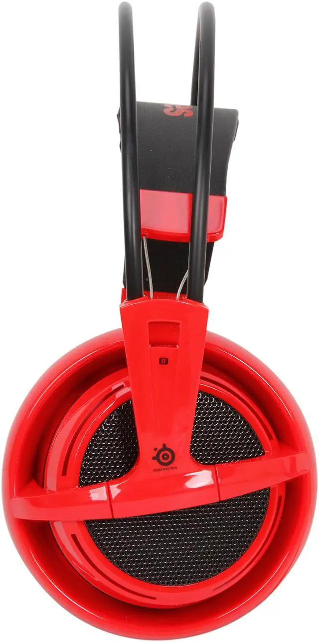 Alt view image 4 of 7 - SteelSeries Siberia V2 3.5mm Connector Circumaural Full-size Headset - Red