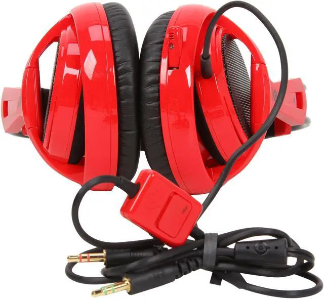 Alt view image 6 of 7 - SteelSeries Siberia V2 3.5mm Connector Circumaural Full-size Headset - Red