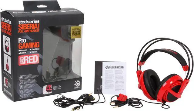 Alt view image 7 of 7 - SteelSeries Siberia V2 3.5mm Connector Circumaural Full-size Headset - Red