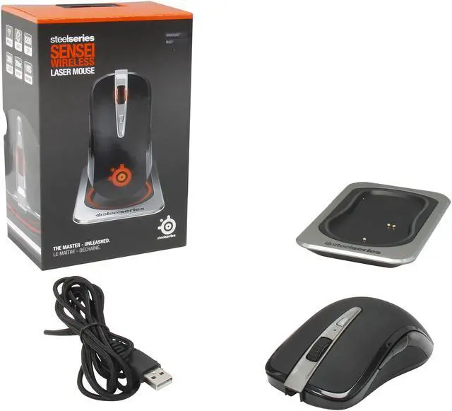 Alt view image 6 of 6 - SteelSeries 62250 SENSEI Wireless Professional Laser Gaming Mouse